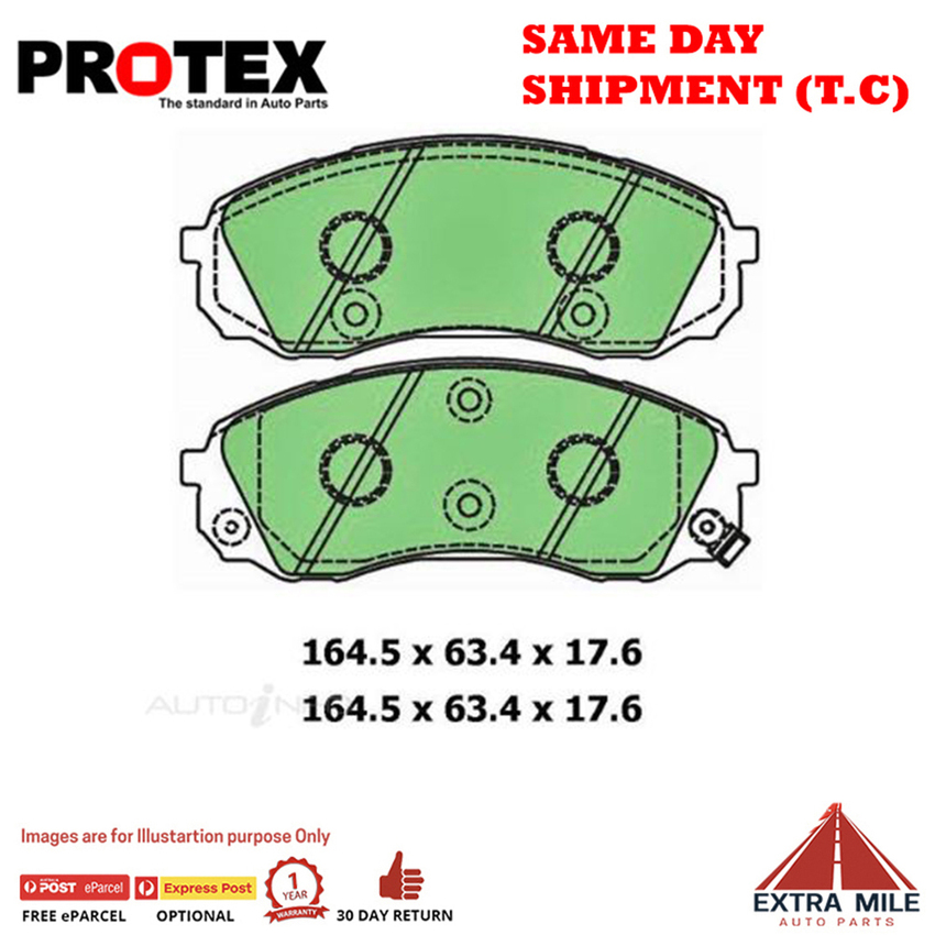 Ceramic Brake Pad Set Front For Kia Grand Carnival 3.8 (VQ) Petrol 2010-2019