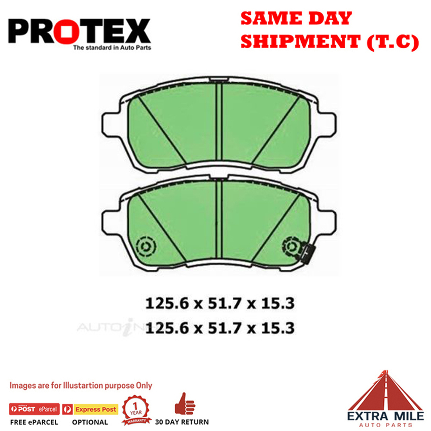 Ceramic Brake Pad Set Front For Daihatsu Sirion 1.3 (M301) Ptl 2005-06