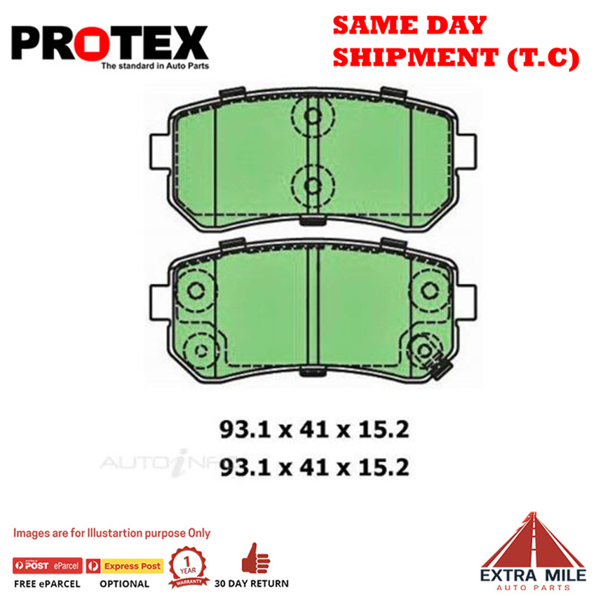 Ceramic Brake Pad Set Rear For Hyundai i30 2.0 (FD) 105kw Ptl 2008-2012