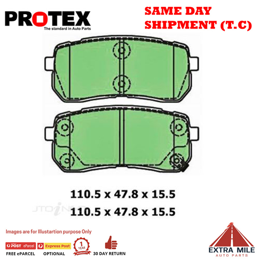 Ceramic Brake Pad Set Rear For Kia Grand Carnival 3.8 VQ Petrol 2010-2019