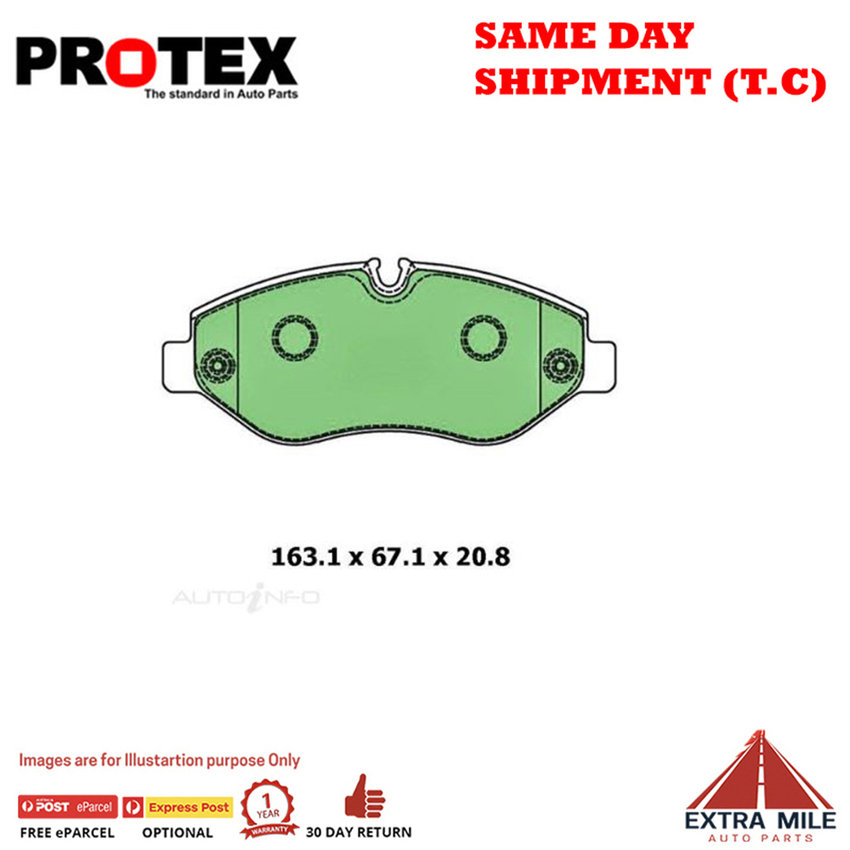 Protex Blue Brake Pad Set Front For Mercedes- Benz Vito 120 CDI W639 06- 2014 