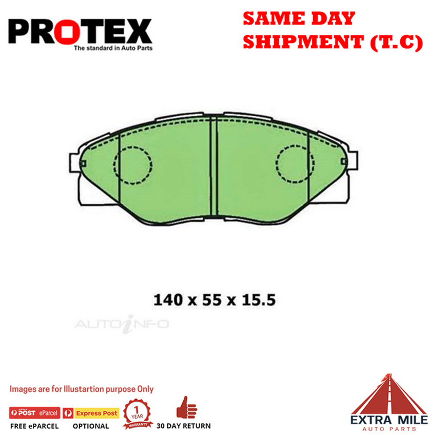 4WD Brake Pad Front Set For Toyota Hilux 3.0D RWD (KUN16R) Diesel 2005-2006