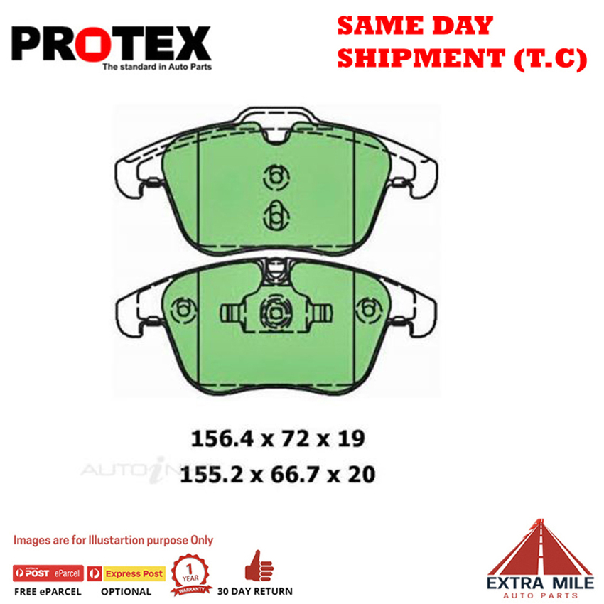 Protex Blue Brake Pad Set Front For Ford Mondeo 2.0 TDCi MA,MB Diesel 2007- 2015