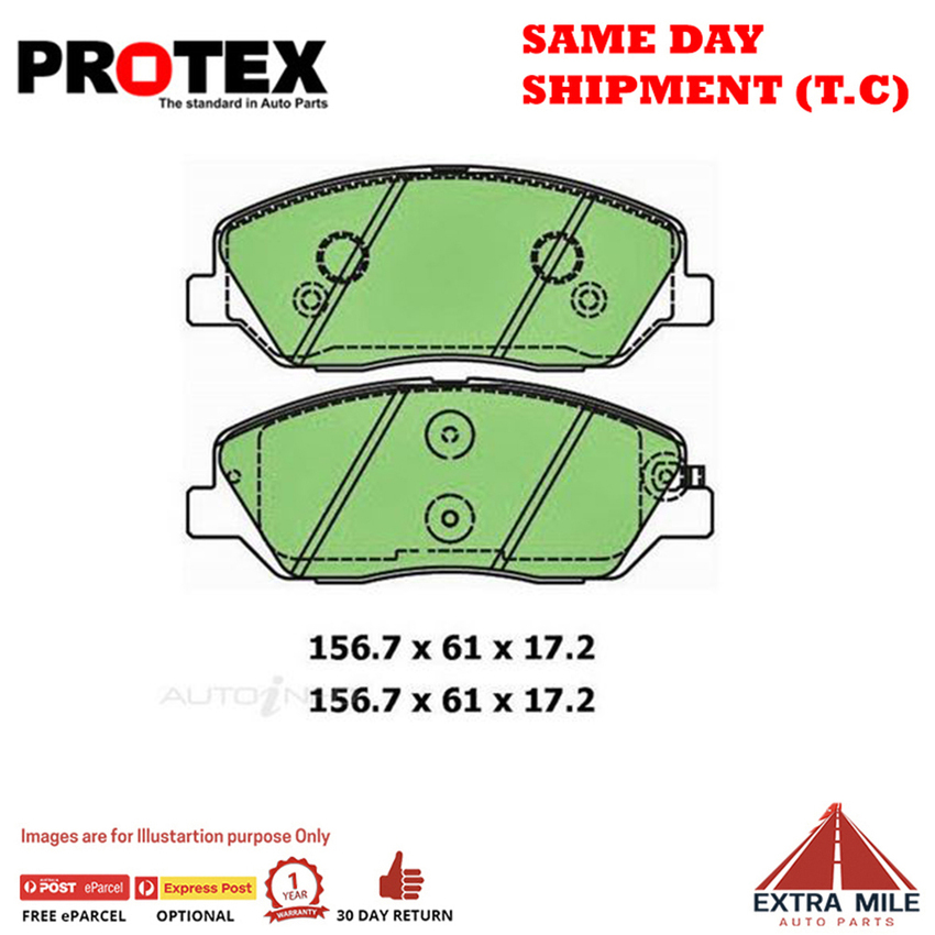 4WD Brake Pad Front Set For Hyundai Santa Fe 2.2 CRDi 4x4 (CM) Dsl 2009-12