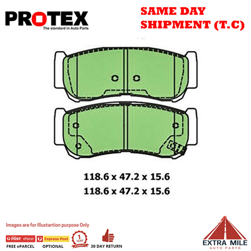 4WD Brake Pad Rear Set ForHyundai Santa Fe 2.2 CRDi (CM) Diesel 2006-09