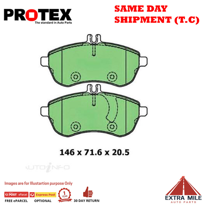 Ceramic Brake Pad Set Frnt For Mercedes-Benz C-Class C 200 CGI C4 Ptrl 11-14