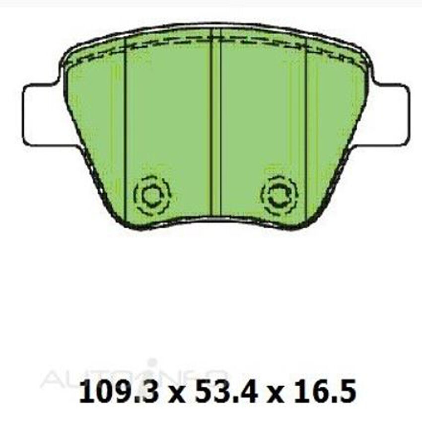PTX Ceramic Plus Brake Pad Set Rear For Audi A1 1.4 TFSI (8XA)  Ptl 11-19