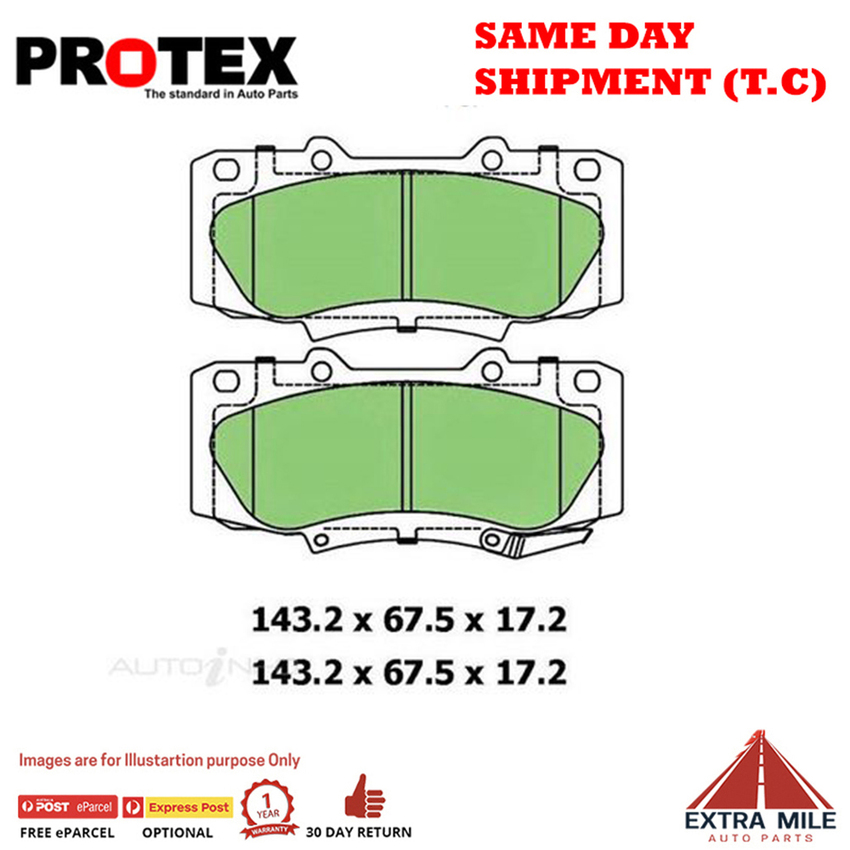 4WD Brake Pad Front Set For Toyota Hilux 4.0 4x4 (GGN25R) Petrol 2005-2015