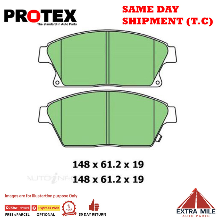 Blue Brake Pad Set Frnt For Holden Astra 1.6 GTC Sport (PJ) 125kw,147kw Ptl