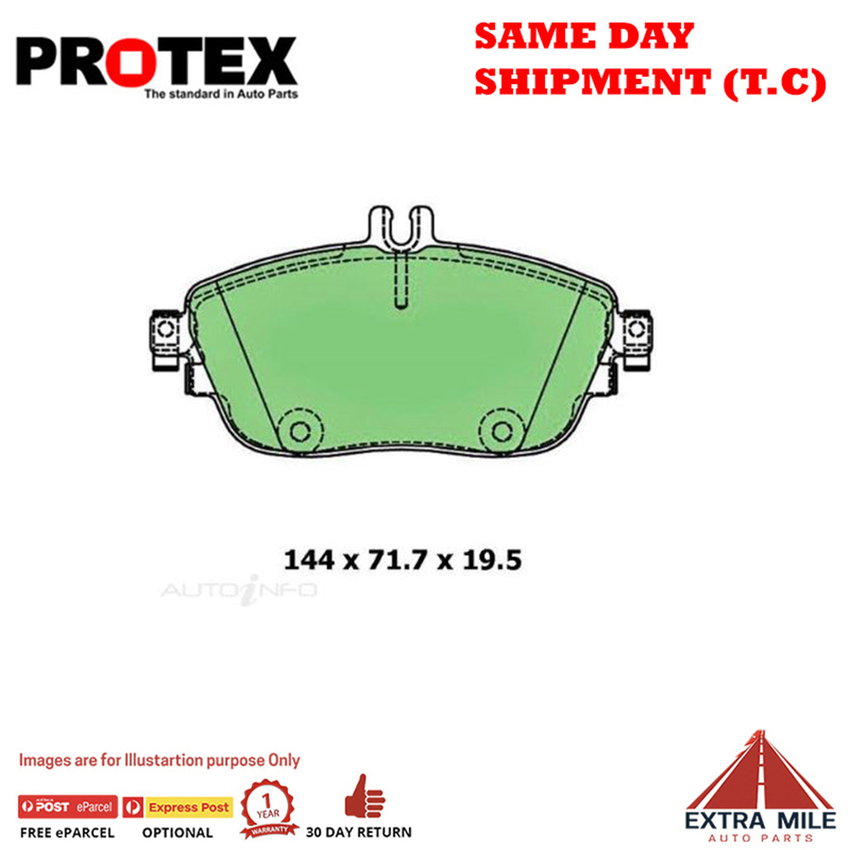 Ceramic Brake Pad Set Frnt For Mercedes-Benz CLA 250 Sport 4-matic C117 Ptl 15-