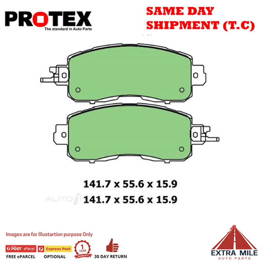 Ceramic Brake Pad Set Front For Nissan Altima 2.5,3.5 (L33) Ptl 2013-2019