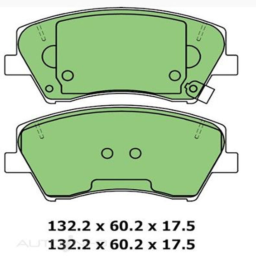 Protex Brake Pad Set Front For Hyundai Elantra 1.6L SR Turbo (AD) Petrol