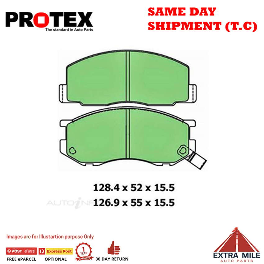 Protex Blue Brake Pad Set Rear For Toyota Tarago 2.2 YR22LG, YR31LG Ptl 85-90 