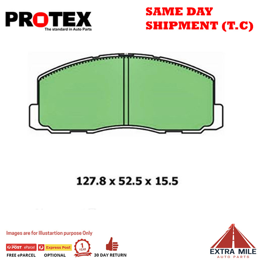 Protex Brake Pad Set Front For Mitsubishi Cordia 1.8 Turbo ECi Petrol 83-84