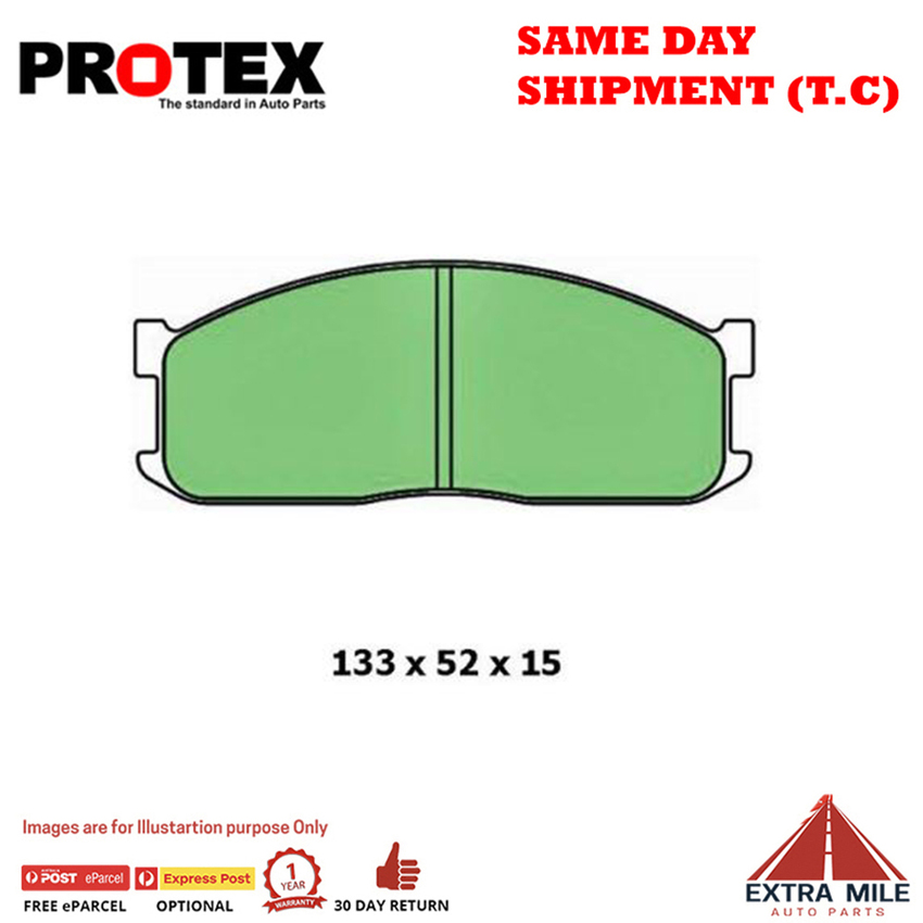 Protex Blue Brake Pad Set Front For Ford Econovan 2 Petrol 1985-97 