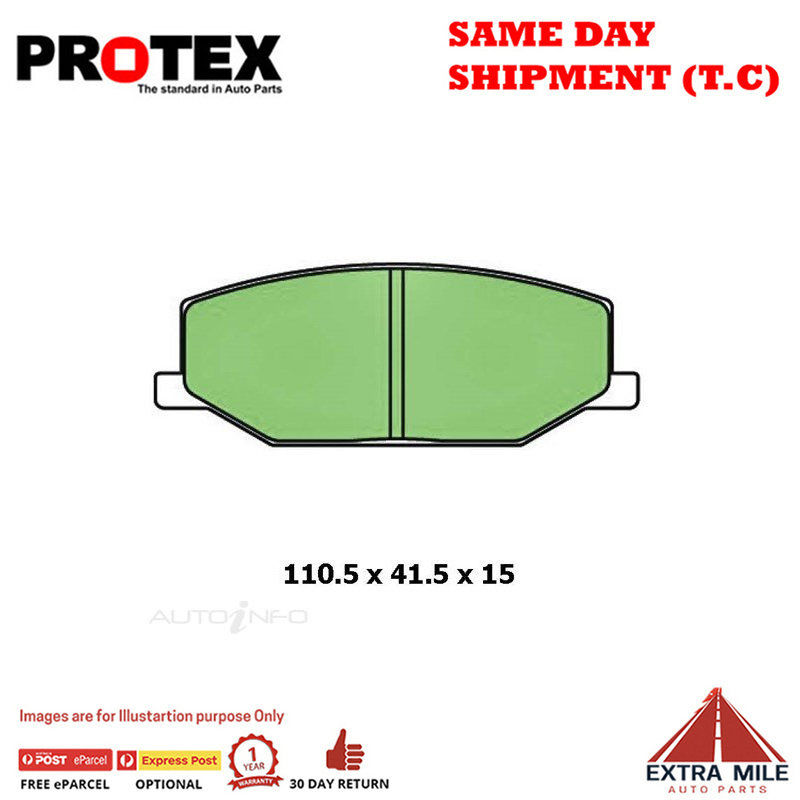 Ultra Ceramic Brake Pads Rear For Suzuki SIERRA SJ 1.0,1.3 All-wheel Drive
