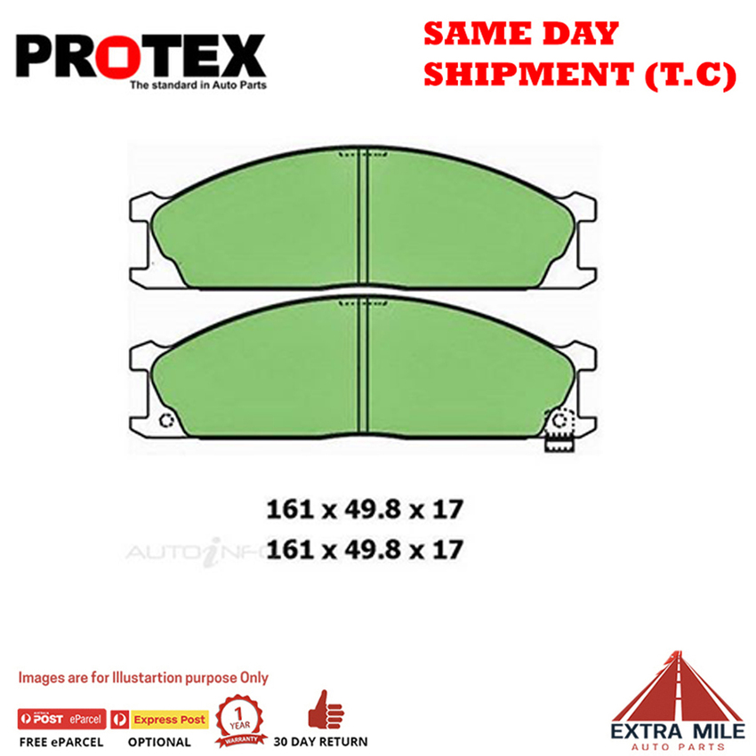 4WD Brake Pad Front Set For Nissan Navara 2.5 Di RWD (D22) Diesel 2008-20