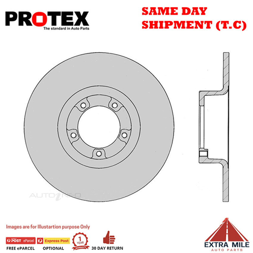 1X PROTEX Rotor - Front For HOLDEN STANDARD HD 4D Wgn RWD.