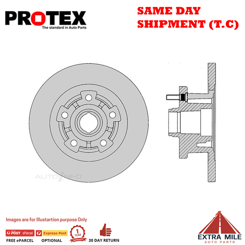 1X PROTEX Rotor - Front For HOLDEN TORANA UC 2D L/B RWD.