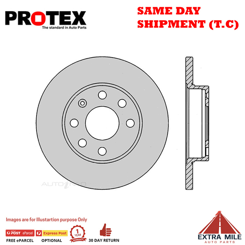 1X PROTEX Rotor - Front For DAEWOO CIELO . 4D Sdn FWD.