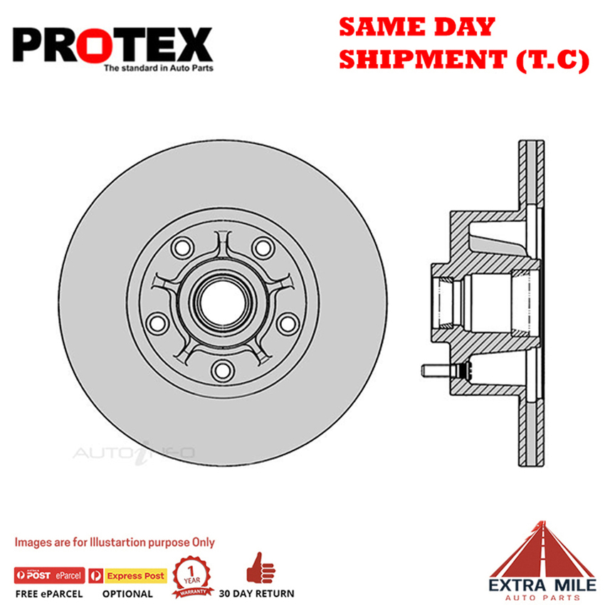 1X PROTEX Rotor - Front For TOYOTA LEXCEN VN 4D Sdn RWD.