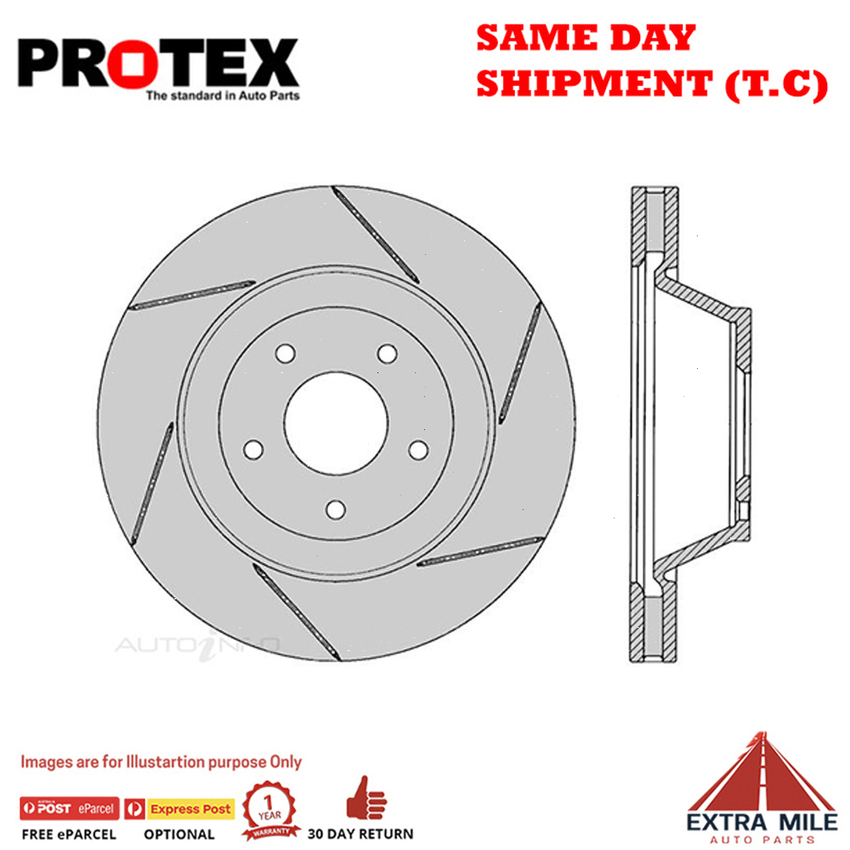 1X PROTEX Rotor - Front For HSV CLUBSPORT R8 VY 4D Sdn RWD..
