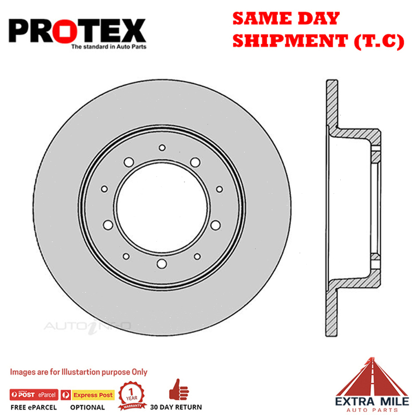 1X PROTEX Rotor - Rear For LAND ROVER DEFENDER 110 2D C/C 4WD….