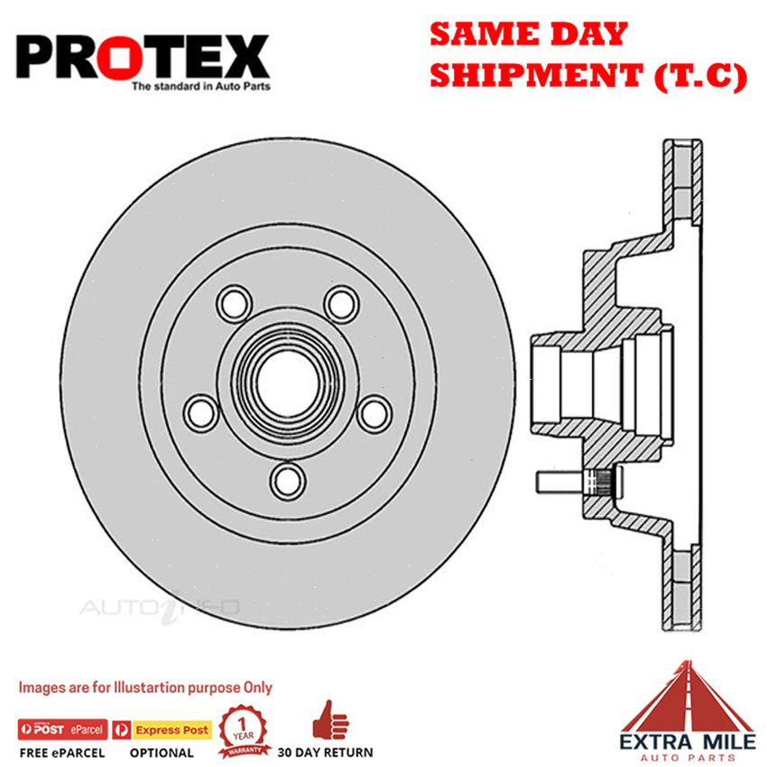 1X PROTEX Rotor - Front For FORD FALCON XA 2D Ute RWD.