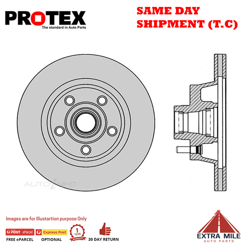 1X PROTEX Rotor - Front For FORD FALCON XB 2D Ute RWD..