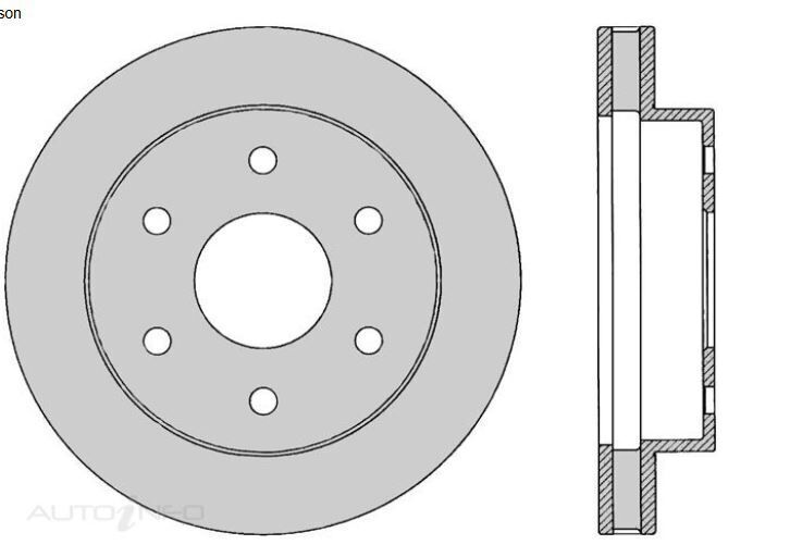 1X PROTEX ULTRA Rotor - Front For HOLDEN SUBURBAN . 4D SUV 4WD..