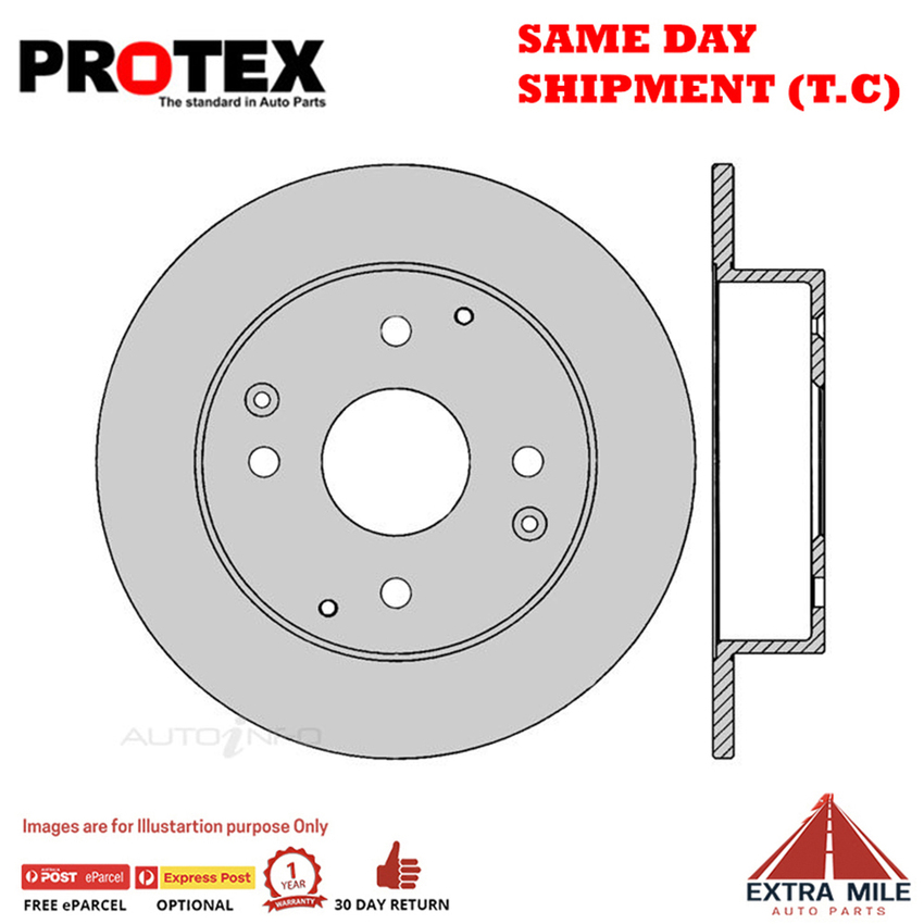 1X PROTEX Rotor - Rear For HONDA ACCORD CF 4D Wgn 4WD.