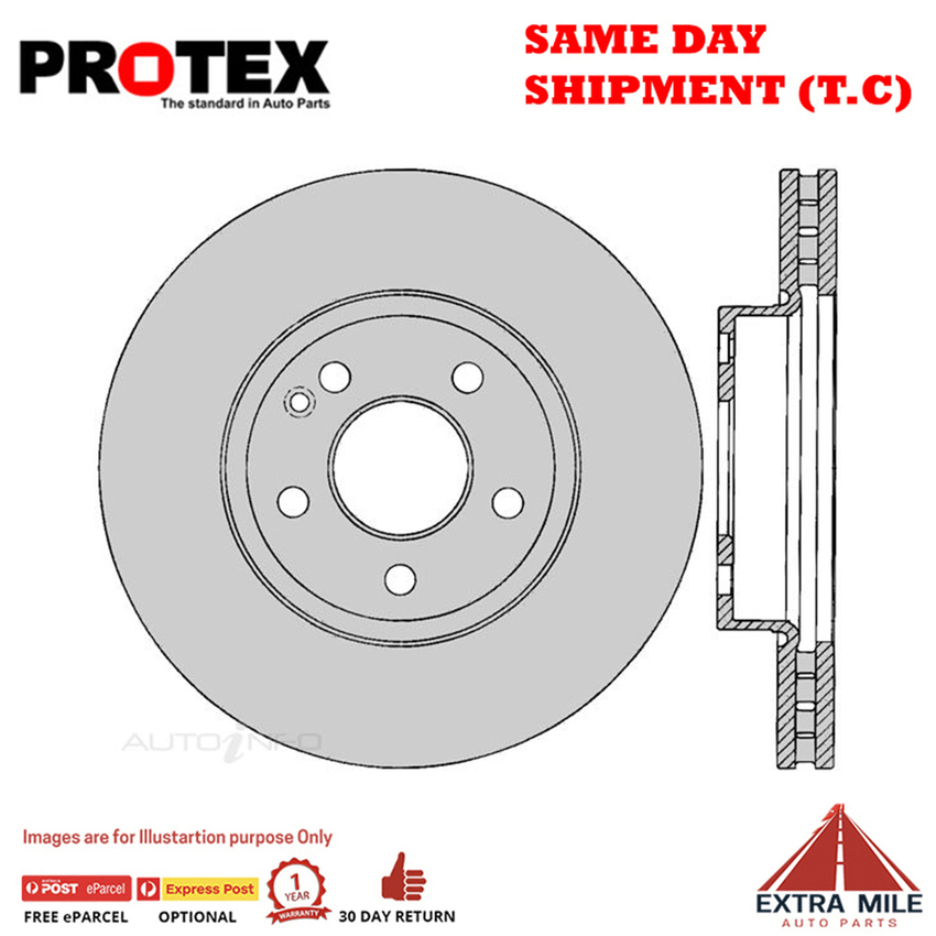 1X PROTEX Rotor - Front For MERCEDES BENZ VITO 111CDI 3D Van FWD.