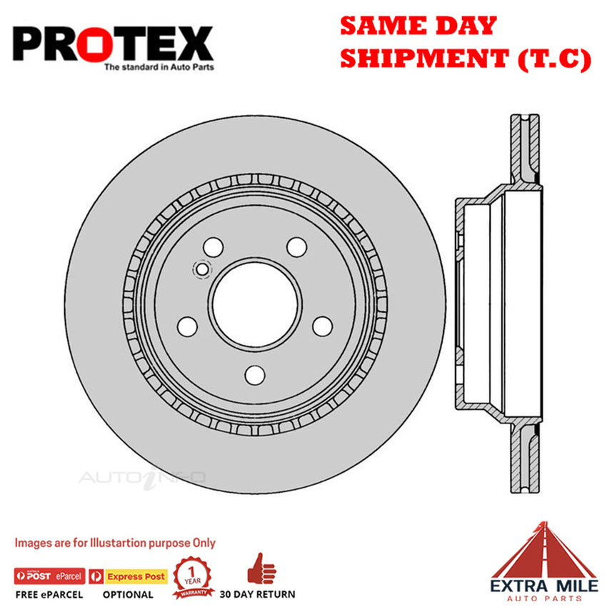 1X PROTEX Rotor-Rear For MERCEDES BENZ E320 CDI W211 4D Sdn RWD..