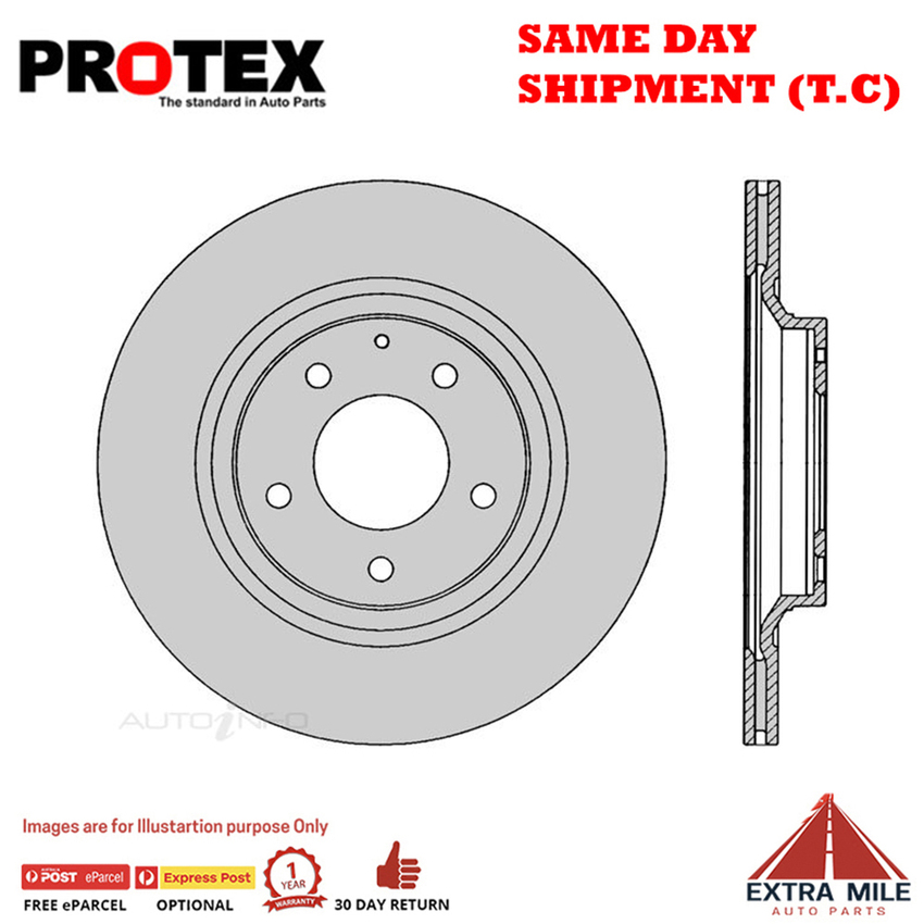 1X PROTEX Rotor - Rear For MAZDA RX-8 FE 4D Cpe RWD.