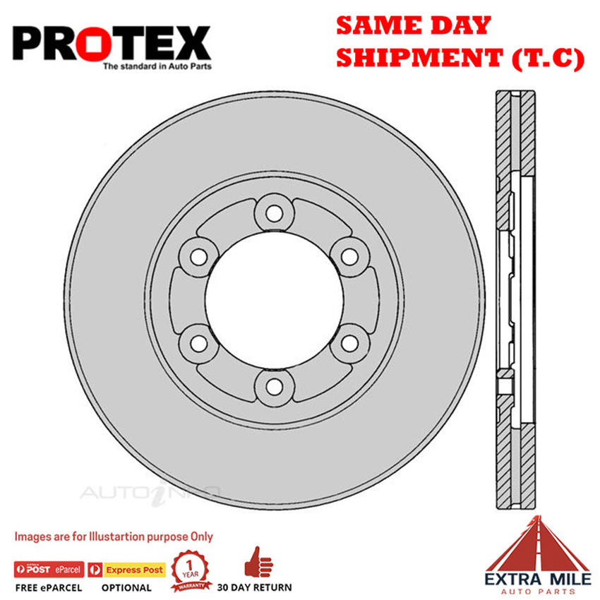 1X PROTEX Rotor - Front For KIA K2700 PU 2D C/C RWD.