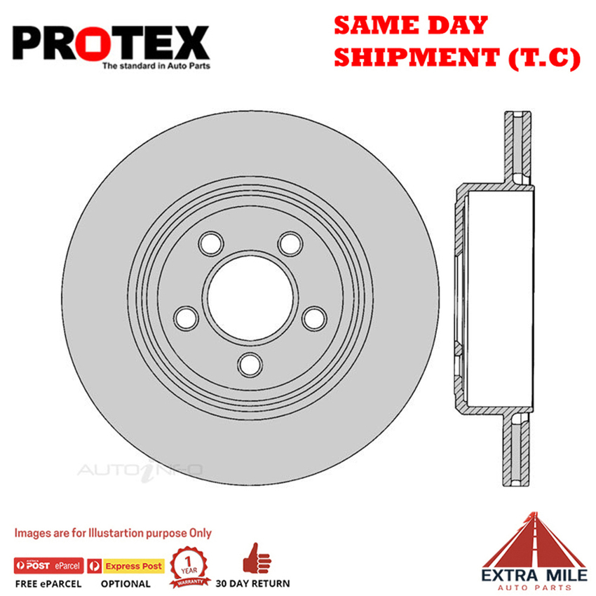 1X PROTEX Rotor - Rear For CHRYSLER 300 . 4D Sdn RWD..
