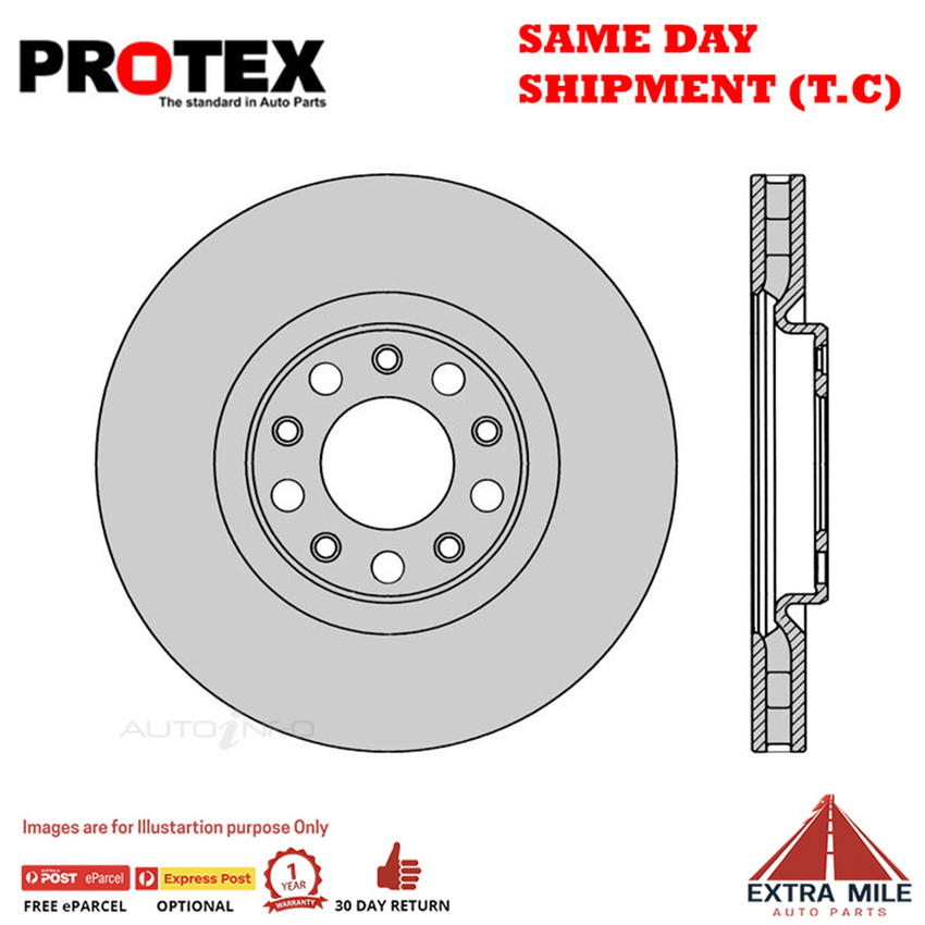 1X PROTEX Rotor - Front For ALFA ROMEO SPIDER . 2D Conv FWD..