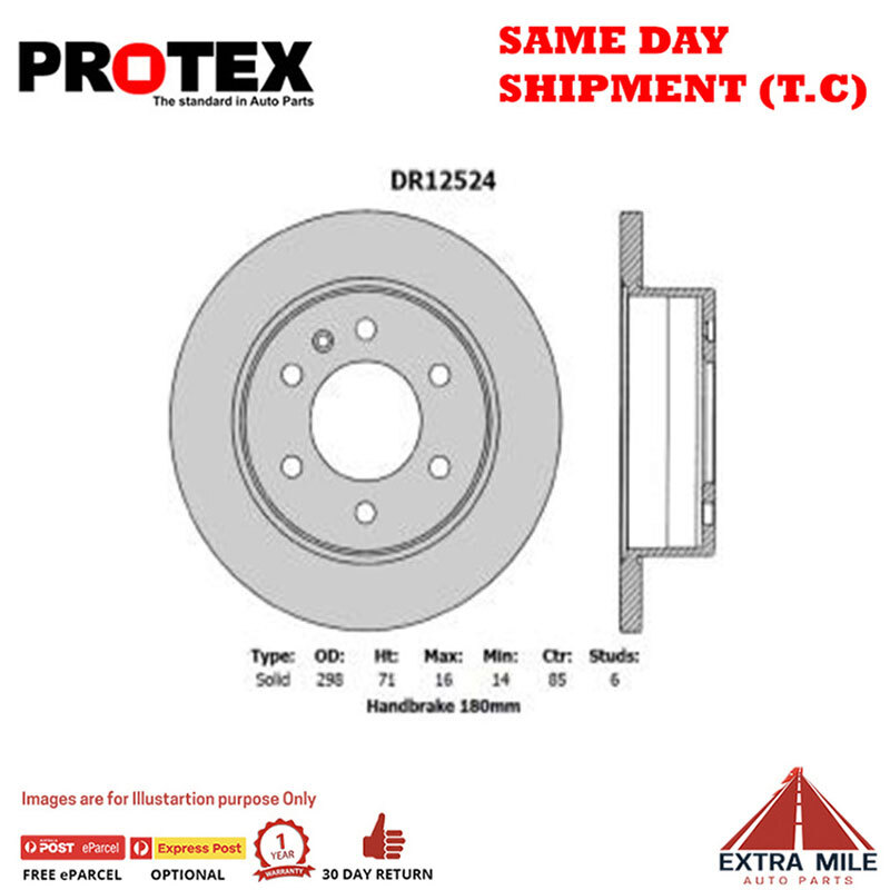 Protex Rear Rotor Pair For MERCEDES BENZ SPRINTER/VOLKSWAGEN CRAFTER