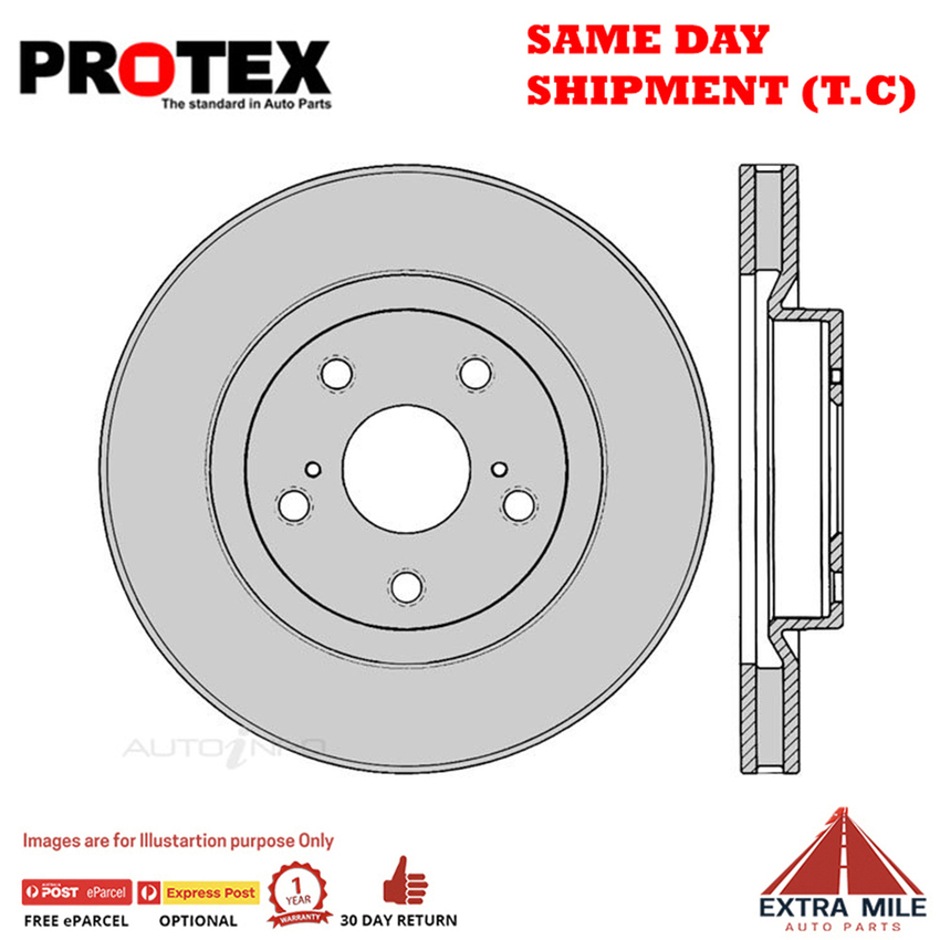 1X PROTEX Rotor - Front For TOYOTA CAMRY AHV40R 4D Sdn FWD.
