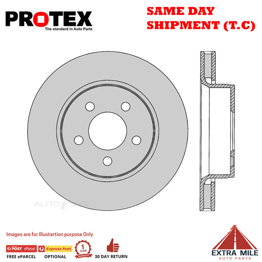 1X PROTEX Rotor - Front For JEEP CHEROKEE KK 4D SUV 4WD.