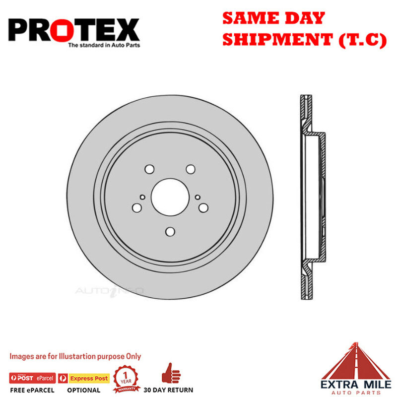 Protex Disc Rotor Pair For LEXUS RX200t/RX300/350/RX450HI 2015 - 2018 