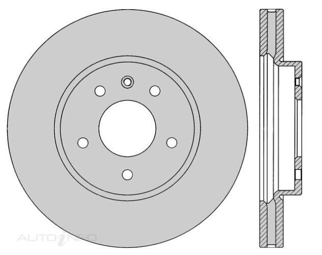 1X PROTEX Rotor - Front For HOLDEN CAPTIVA CG 4D SUV 4WD.