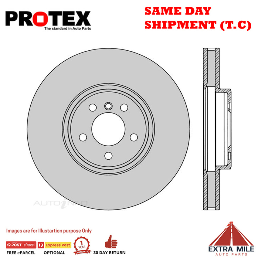 1X PROTEX Rotor - Front For BMW X6 E71 4D Cpe AWD.