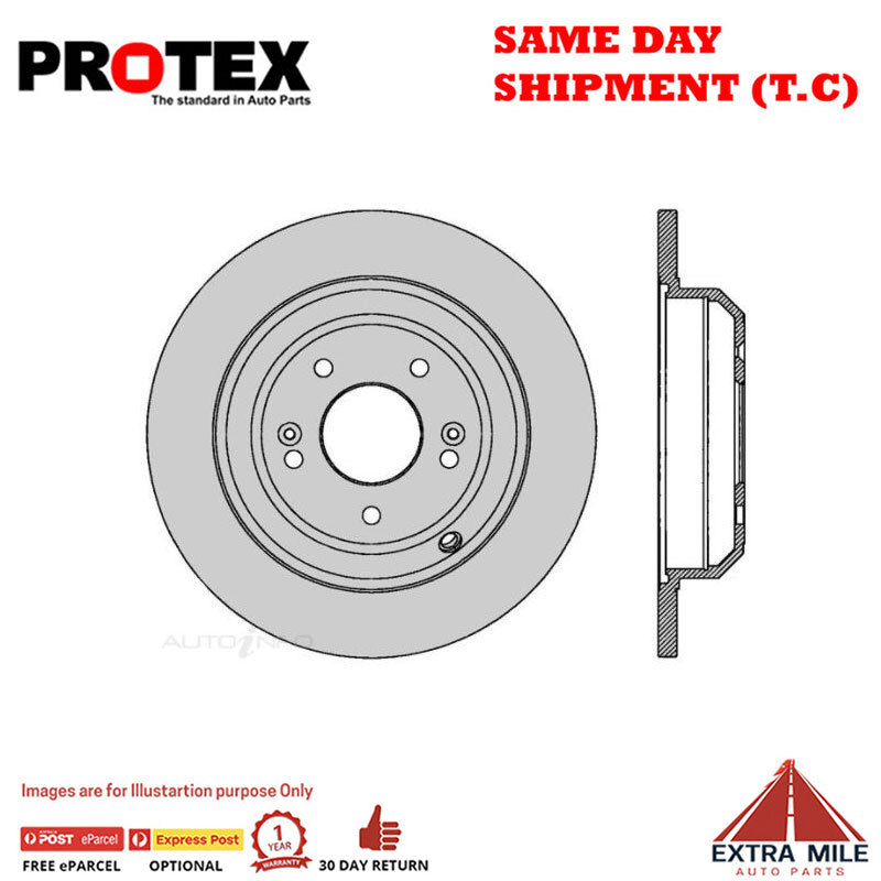 Protex Disc Rotor Pair For KIA STINGER 200S, 200Si CK 2.0L 2017 ~ On