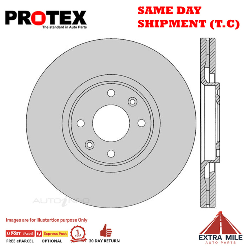 1X PROTEX Rotor - Front For PEUGEOT 307 . 4D Wgn FWD……