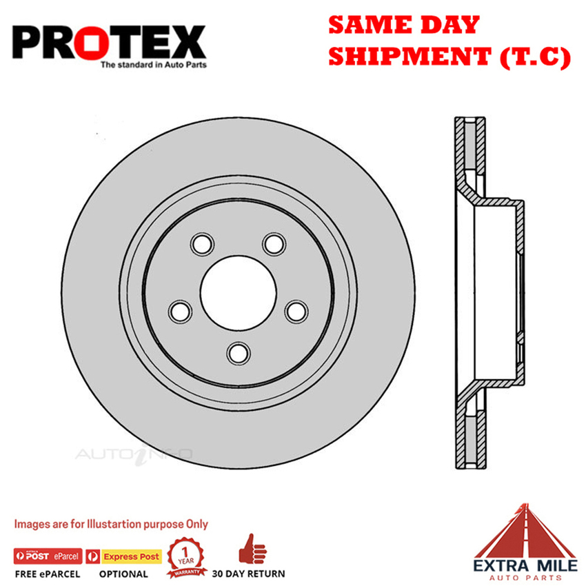 1X PROTEX Rotor - Front For JEEP CHEROKEE KK 4D SUV AWD..
