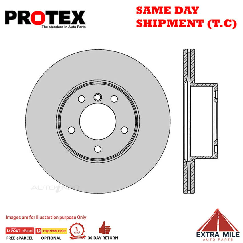 1X PROTEX Rotor - Front For BMW X1 E84 4D SUV RWD..