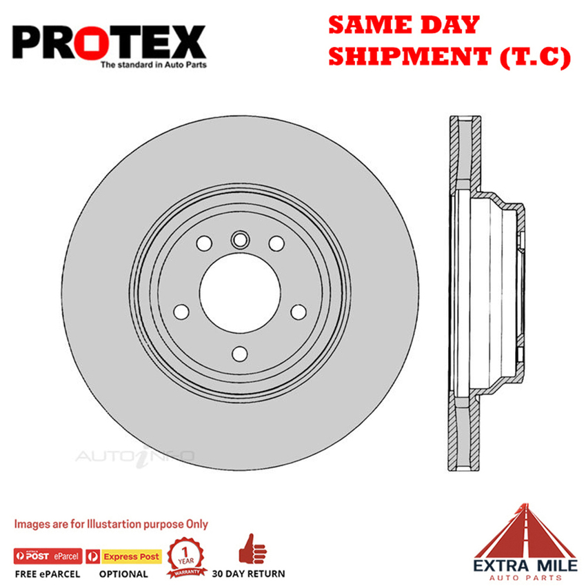 1X PROTEX Rotor - Front For BMW 335i E90 4D Sdn RWD..