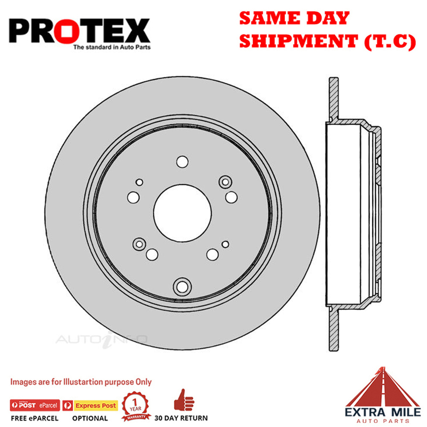 1X PROTEX Rotor - Rear For HONDA ODYSSEY RB 4D Wgn FWD..