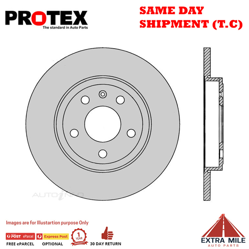 1X PROTEX Rotor - Rear For AUDI A4 B6 2D Conv FWD…..